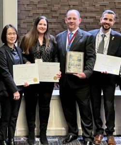 DCG faculty members received honors at the recent 72nd Annual Scientific Session of the American Academy of Fixed Prosthodontics (AAFP)