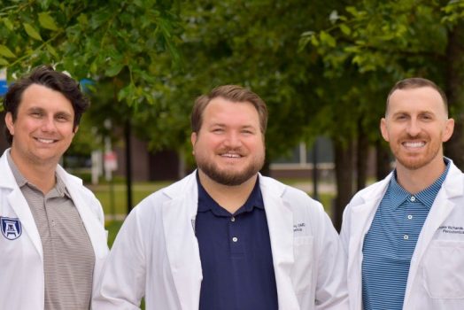 Graduating Perio Residents Dr. Michelotti, Dr. Lowry, and Dr. Richards