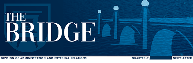 Header Image for The Bridge external relations quarterly newsletter