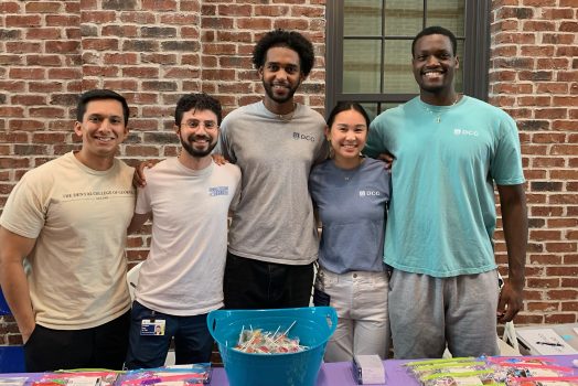 Volunteers at The HUB Back to school bash