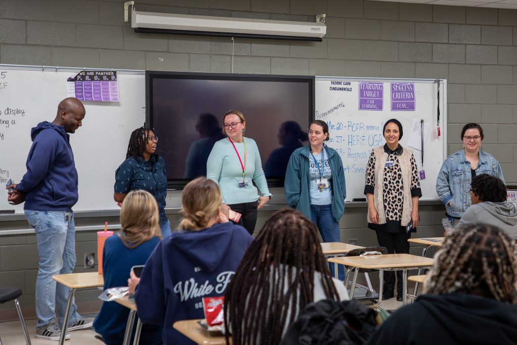 ROAR researchers presenting at local high school