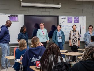 ROAR researchers presenting at local high school