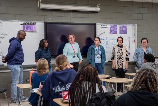 ROAR researchers presenting at local high school