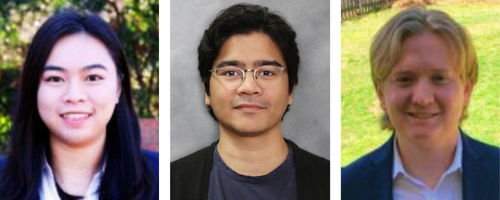 Photos: L-R: Yi Hsuan "Patty" Chiang, MEd, Instructional Technology Coordinator; Ahmet Demirata, MEd, AU Online Instructional Designer; Seth Dewyea, BS, AU Online Technology Specialist