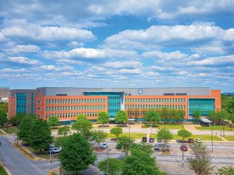 The Dental College of Georgia building photographed on the Augusta University Health Sciences campus in Augusta, Ga., Wednesday afternoon April 8, 2025.