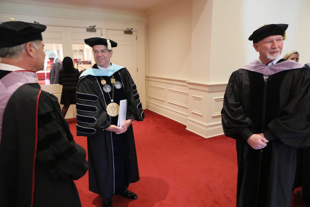 Scene from 2026 hooding ceremony at Dental College of Georgia