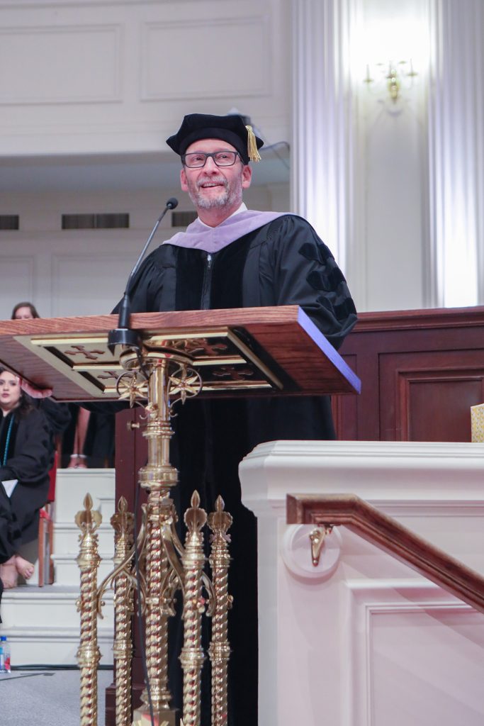 Scene from 2026 hooding ceremony at Dental College of Georgia