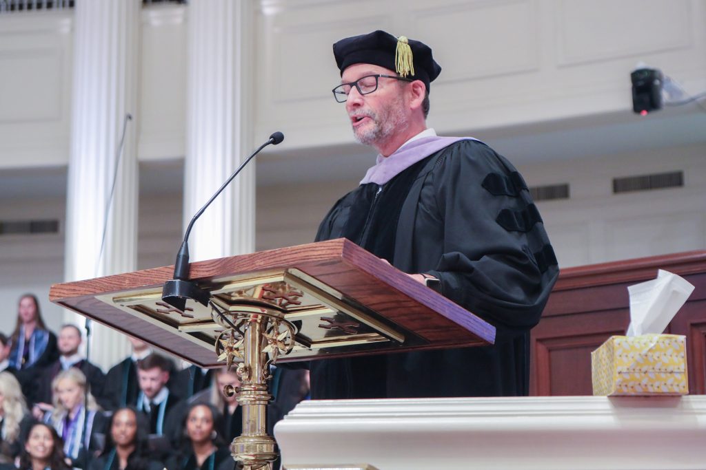 Scene from 2026 hooding ceremony at Dental College of Georgia