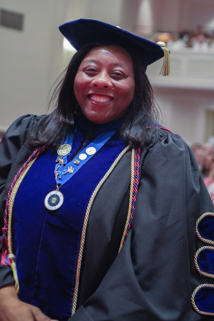 Scene from 2026 hooding ceremony at Dental College of Georgia