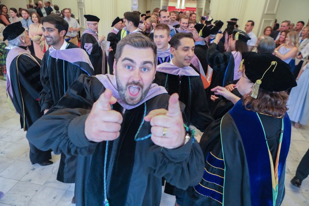 Scene from 2026 hooding ceremony at Dental College of Georgia