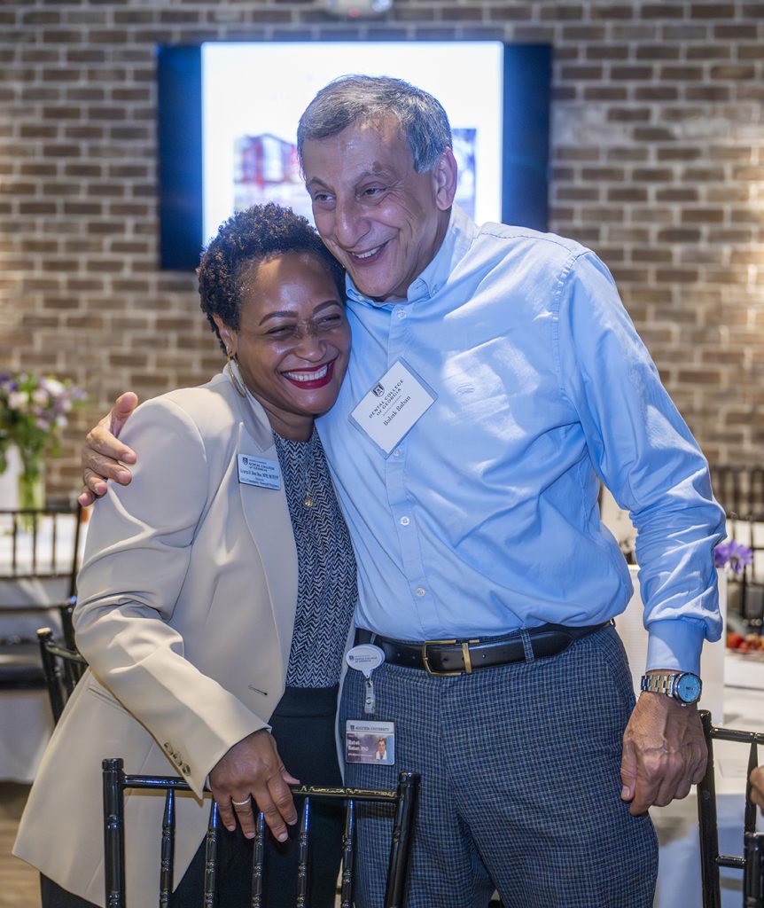 Attendees enjoy hors d'oeuvres and drinks while catching up with colleagues and celebrating scholarship winners.